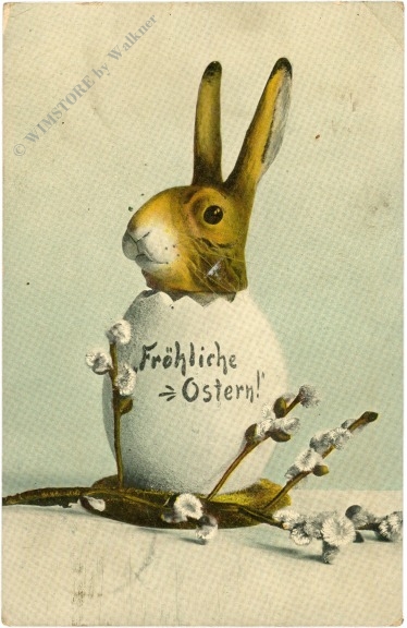 ostern hase im ei