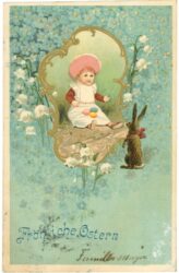 ostern kind mit eier