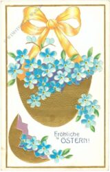 ostern osterei mit blumen