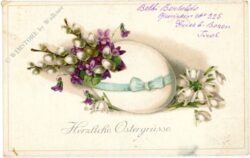 ostern osterei mit blumen