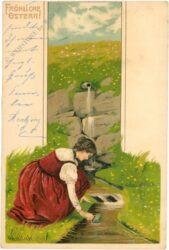 ostern dame am bach ostern dame am bach