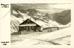 unbekannt: hütte im schnee