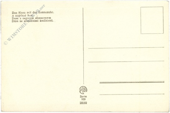 unbekannt: das haus mit der sonnenuhr