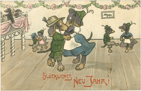 neujahr dackeltanz ins neue jahr