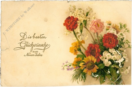 neujahr blumenstrauß