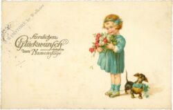 namenstag mädchen mit dackel
