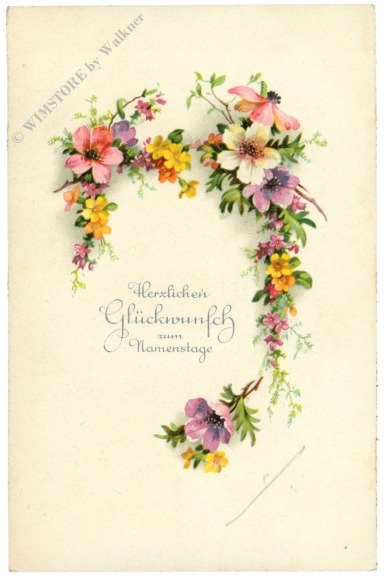namenstag blumenkranz