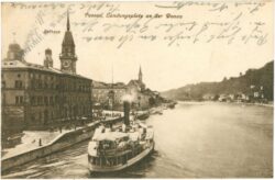 passau, landungsplatz an der donau