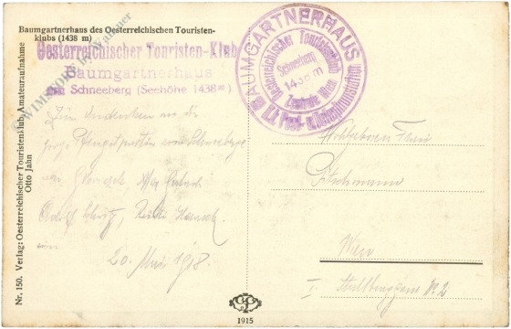 puchberg am schneeberg, baumgartnerhaus