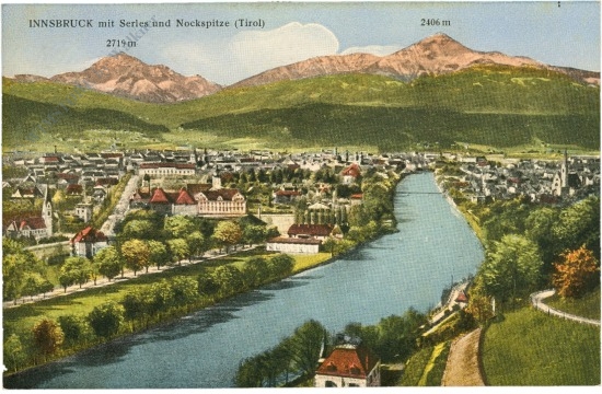 innsbruck, mit serles und nockspitze