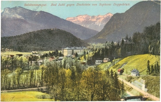 bad ischl, gegen dachstein von sophiens dopppelblick