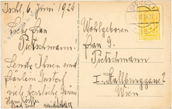 bad ischl, gegen dachstein von sophiens dopppelblick