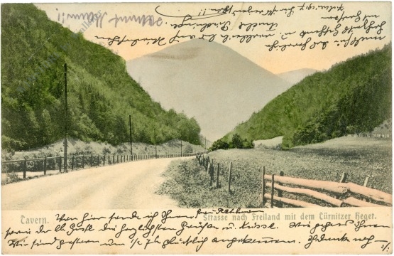 türnitz, straße nach freiland mit dem türnitzer heger