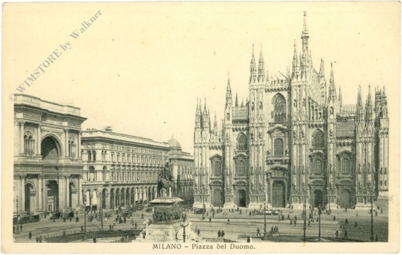 mailand, domplatz mailand, domplatz