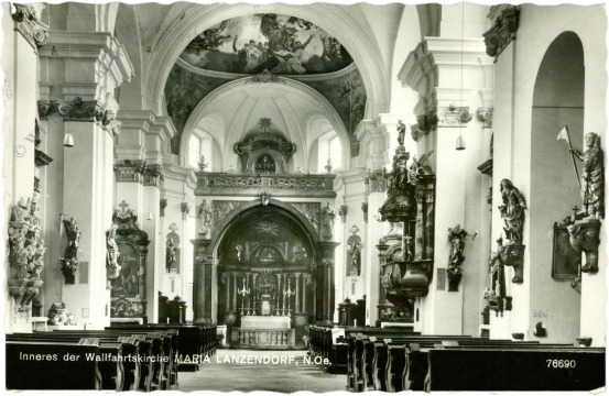 maria lanzendorf, inneres der wallfahrtskirche