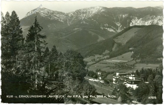 rax, kur und erholungsheim raxblick