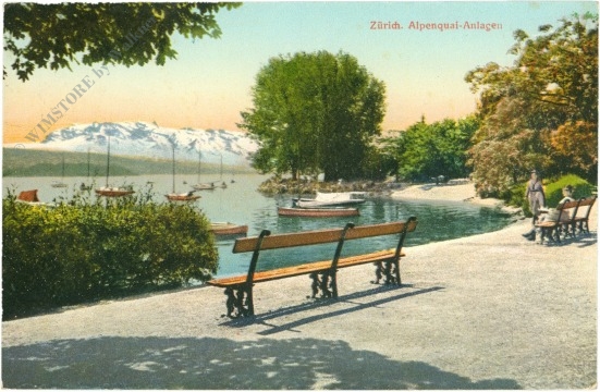 zürich, alpenquai anlagen