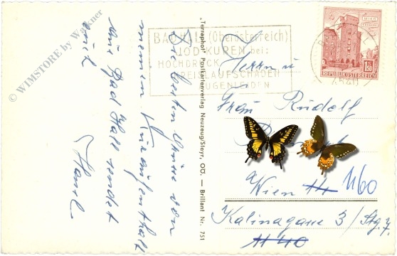 bad hall, ortsansicht mit vers