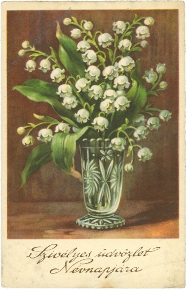 namenstag vase mit maiglöckchen