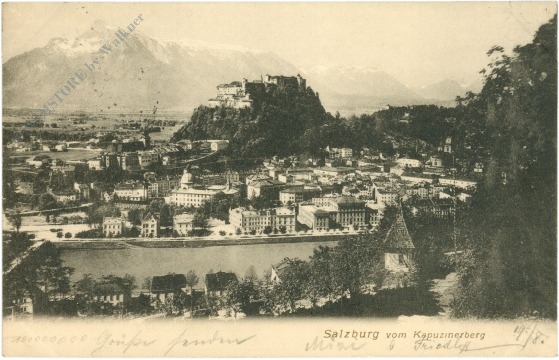 salzburg, vom kapuzinerberg