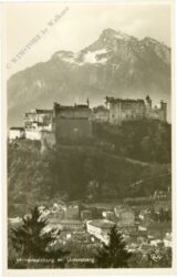 salzburg, hohensalzburg mit untersberg