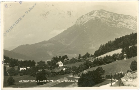 orthof am semmering, mit raxalpe