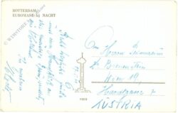 rotterdam, euromast bei nacht