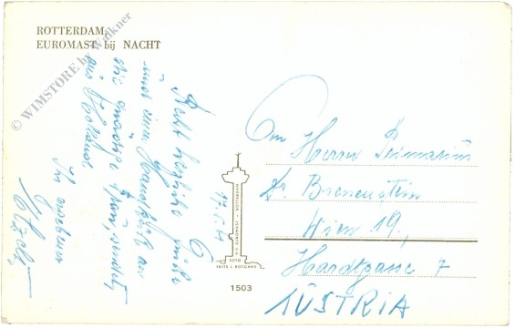 rotterdam, euromast bei nacht