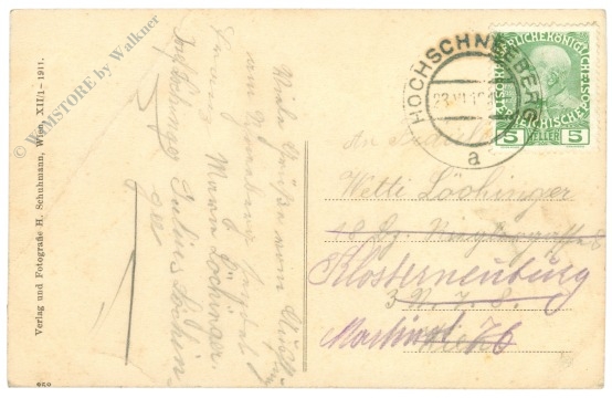 puchberg am schneeberg, fischerhütte mit dem klosterwappen auf dem hochschneeberg