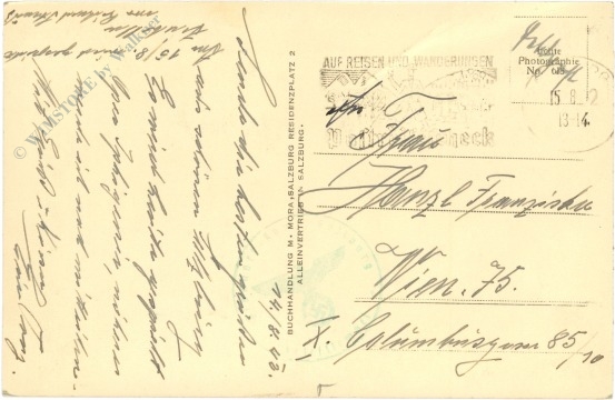 salzburg, vom elektr. aufzug