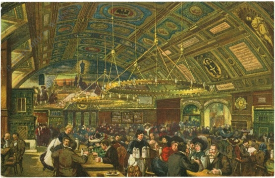 münchen, kgl. hofbräuhaus, festsaal