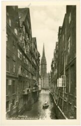 hamburg, stöckelhornflet und nikolaikirche