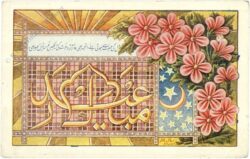 weihnachten blumen mit mond und sternen