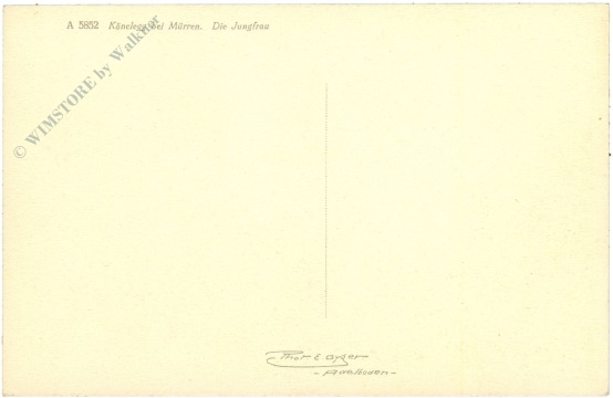 känelegg bei mürren, die jungfrau