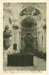 maria langegg, innensansicht der wallfahrtskirche