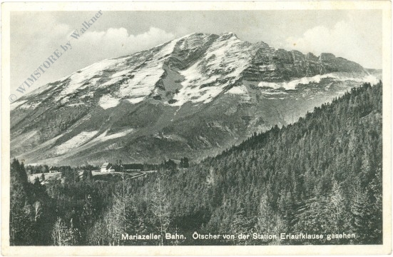 mariazellerbahn, Ötscher von der station erlaufklause gesehen