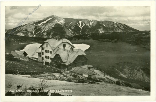rax, ottohaus gegen den schneeberg