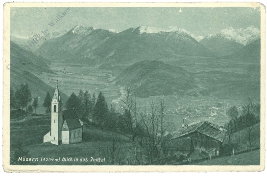 mösern, blick in das inntal