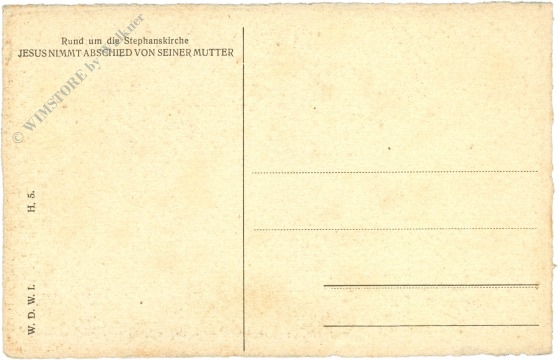 wien 1, stefansdom, rund um die kirche jesus nimmt abschied