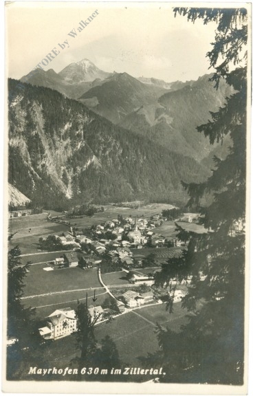 mayrhofen, ortsansicht