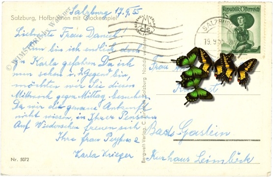 salzburg, hofbrunnen mit glockenspiel