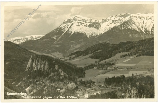 semmering, polleroswand gegen die rax