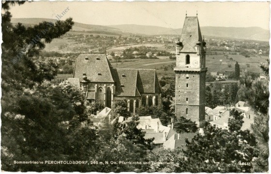 perchtoldsdorf, pfarrkirche und türkenturm