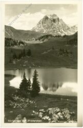 schröcken, körbersee mit widderstein