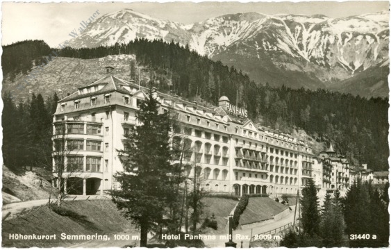 semmering, hotel panhans mit rax