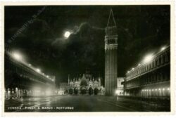venedig, markusplatz bei nacht