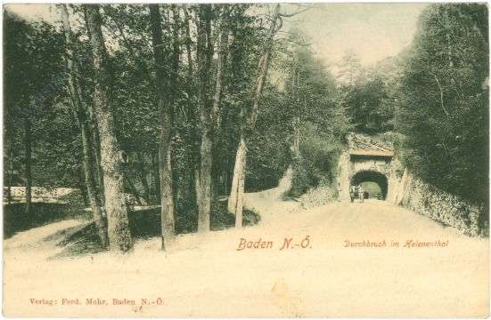 baden, durchbruch im helenental