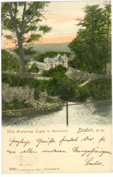 baden, villa erzherzog eugen im helenental