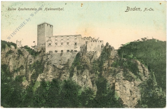 baden, ruine rauhenstein im helenental