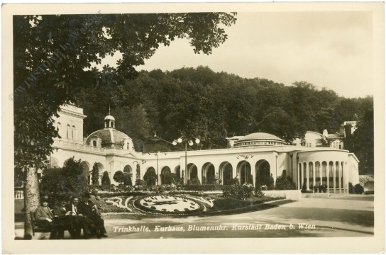 baden, trinkhalle, kurhaus, blumenuhr